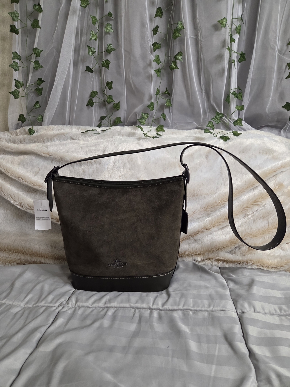 NWT - Coach Jude Suede Bucket Bag